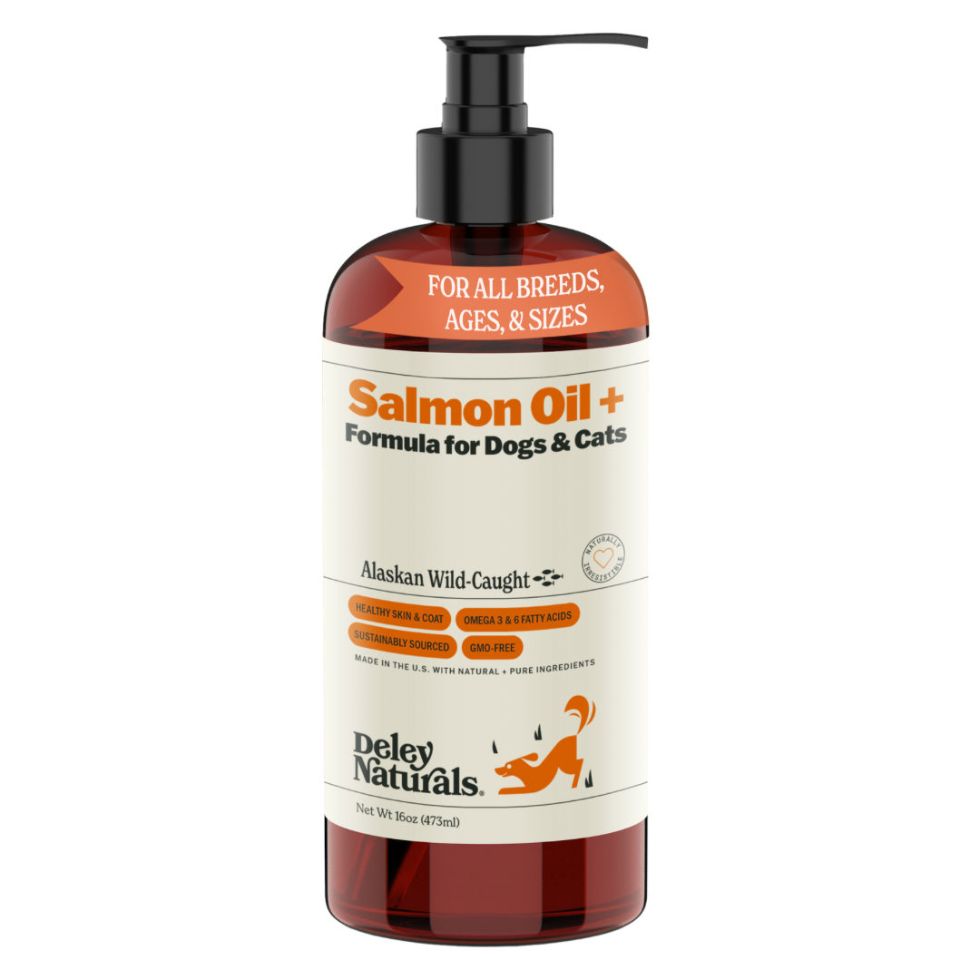 Alaskan Wild-Caught Salmon Oil + Formula for Dogs & Cats 16 oz & 32 oz Pump